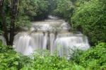 Waterfall In The Forest Stock Photo