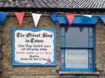 Sign Outside A Shop In Southwold Commemorating Over 300 Years Of Stock Photo