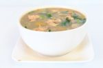 Hot Spicy And Sour Thai Cuisine Soup Stock Photo