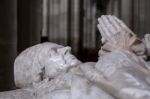 Sculpture In Winchester Cathedral Stock Photo