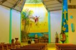 Christ Saviour Parish Church On Isabela Island In Galapagos Stock Photo