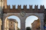 Ancient City Gate Of Verona Stock Photo