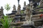 Ancient God Stone Statue In Besakih Temple, A Listed To-be World Stock Photo