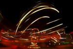 amusement park With Neon Light Stock Photo