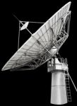 Large Satellite Dish Parabolic Antenna Designed For Transatlanti Stock Photo