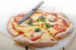 Italian Pizza Margherita Stock Photo