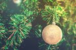 Decoration Hanging From Christmas Tree Stock Photo