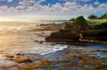 Tanah Lot Temple In Bali Island Indonesia Stock Photo