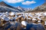 Seoraksan Mountains Is Covered By Snow In Winter, South Korea Stock Photo