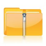 Zip Folder  Stock Photo