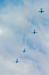 Raf Blades Flying Team Stock Photo