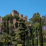 View Of The Alcazaba Fort And Palace In Malaga Stock Photo