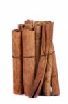 Pile Of Cinnamon Spice Quills Stock Photo