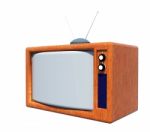 Classic Television Stock Photo