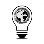 Technology Future World Globe Circle Light Bulb Stock Photo