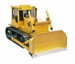 Heavy Crawler Bulldozer  Isolated Stock Photo