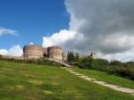 Ancient Ruins At Beeston Castle Stock Photo