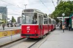 Tram In Vienna Stock Photo