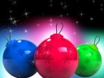 Christmas Baubles Stock Photo