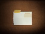 White Note Paper Stock Photo