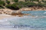 Beach Near Tanca Manna Cannigione Sardinia Stock Photo