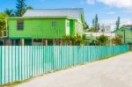 Exterior Of The Buildings In Caye Caulker Belize Stock Photo