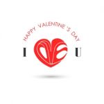 Happy Valentines Day Lettering Background Stock Photo