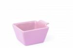 Pink Ceramic Bowl Isolated On White Background Stock Photo