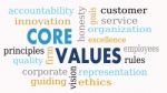 Core Values Word Cloud, Business Concept - Illustration Stock Photo