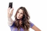 Keep Calm, Its Selfie Time! Stock Photo