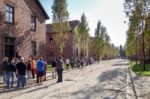 Auschwitz Concentration Camp In Oswiecim Poland Stock Photo