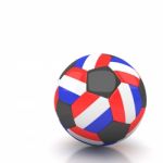 Netherlands Soccer Ball Isolated White Background Stock Photo