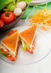 Club Sandwich Stock Photo