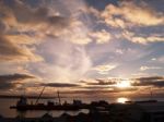 Harbour  Sunset.iceland Stock Photo