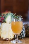 Pineapple Juice Stock Photo