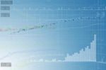 Stock Exchange Chart Background Stock Photo