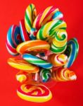 Multicolored Sticky Candy Stock Photo