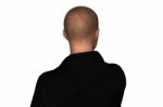 3d Rendering Of Back Side Of Businessman Stock Photo