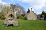 Picturesque Wyck Rissington Village In The Cotswolds Stock Photo