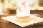 Lemon Meringue Pie Stock Photo