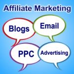 Affiliate Marketing Means Join Forces And Associate Stock Photo