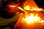 Metal Casting Process Stock Photo