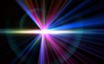 Light Flare Special Effect.spike Spectrum Ball Flare.beautiful Lens Flare Stock Photo