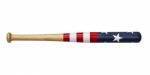 Baseball Bat With USA Flag Stock Photo