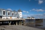 Cardiff Uk March 2014 - View Of Penarth Pier Stock Photo