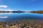 Calm Blue Loch Stock Photo