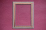 Frame On Pink Background Stock Photo