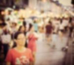 Festival Event With Blurred People Background In Phuket Stock Photo