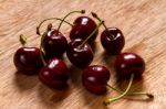 Ripe Cherries Stock Photo