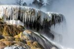 Mammoth Hot Springs Stock Photo